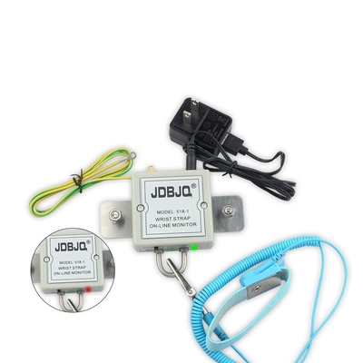 Laboratuvar ESD Kayış Test Cihazı 9V pil Toprak Test Cihazı Teller 80(G)×40(Y)×117(D)MM