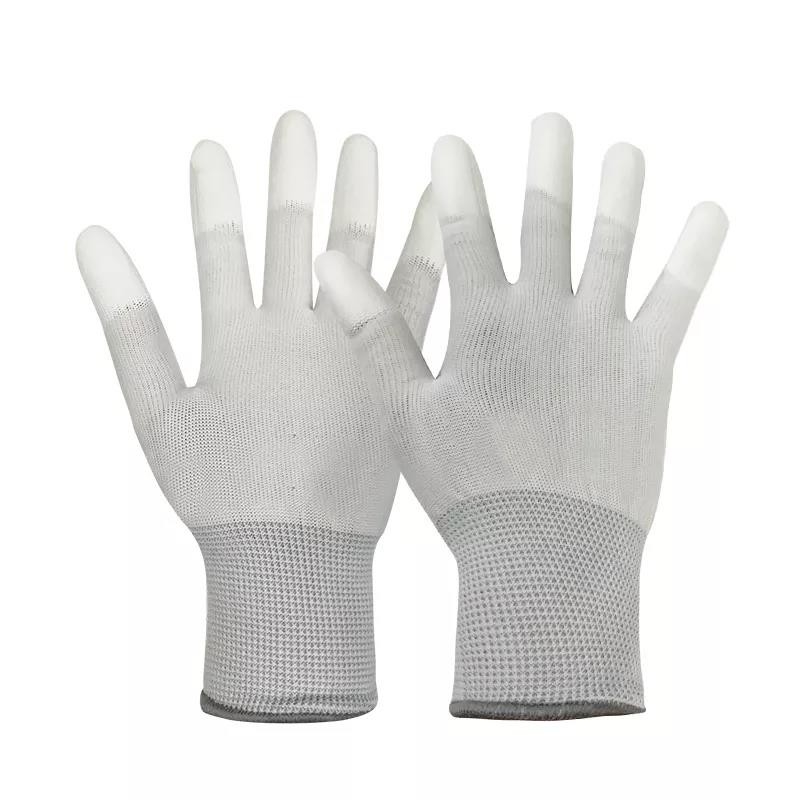 13 Ölçer Karbon Fiber Esd El Eldivenleri Anti - Statik PU Top Fit Kaplamalı Parmak ESD Eldivenler
