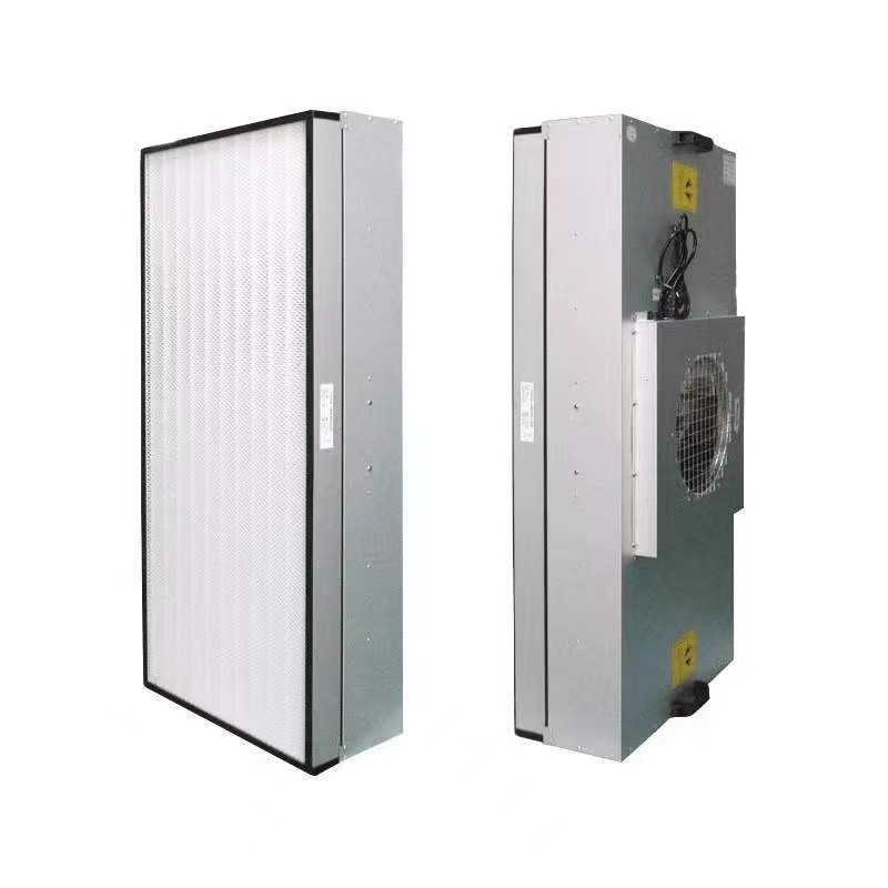 Temiz Oda Katlanmış Fan Coil Filtre Fan Üniteleri FFU Paslanmaz Çelik Hasır
