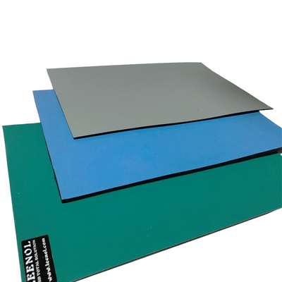 Elektronik Montaj 120cm X 90cm için Mavi Siyah Gri Yeşil ESD Kauçuk Paspas
