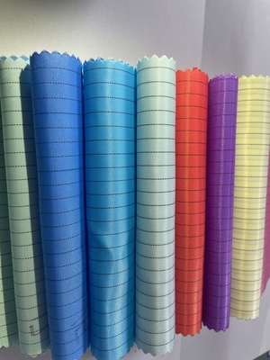 Antistatik ESD 5mm/4mm Izgara Şeridi Polyester Kumaş %98 Polyester + %2 İletken Filament