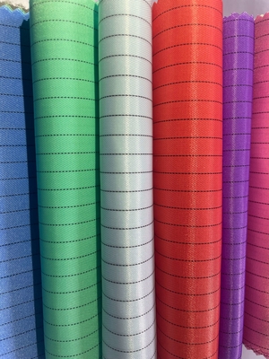 ESD Antistatik Polyester Kumaş Temiz Oda Polyester Izgara ESD Kumaş 0.5cm Pitch Izgara